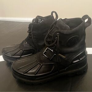 Polo by Ralph Lauren Men's Black Waterproof Boots